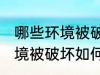 哪些环境被破坏怎样保护环境 哪些环境被破坏如何保护环境