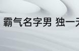 霸气名字男 独一无二的霸气名字男孩