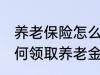 养老保险怎么领取养老金 养老保险如何领取养老金