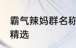 霸气辣妈群名称大全 霸气辣妈群名称精选